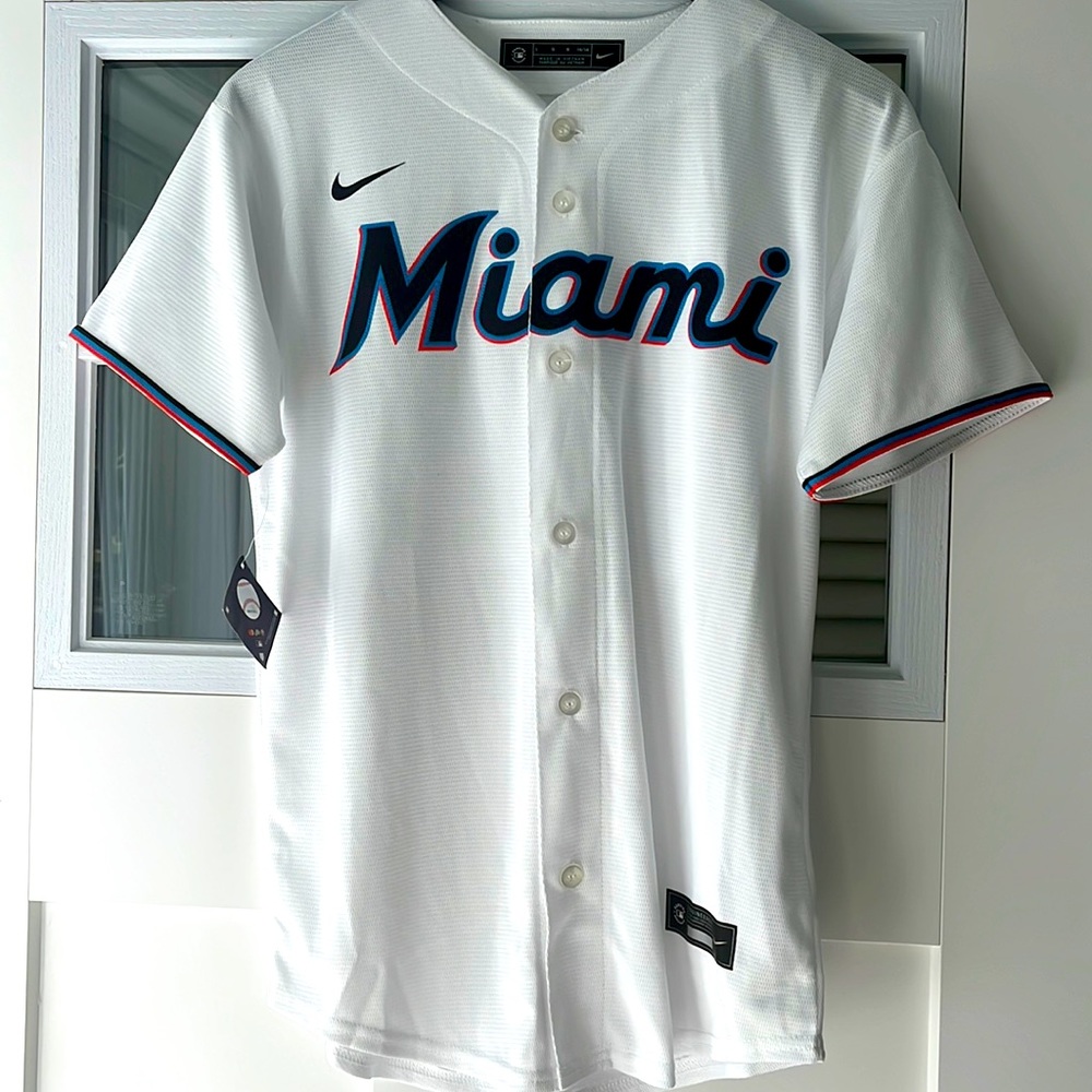 Miami marlin pop Jersey brand new with tags